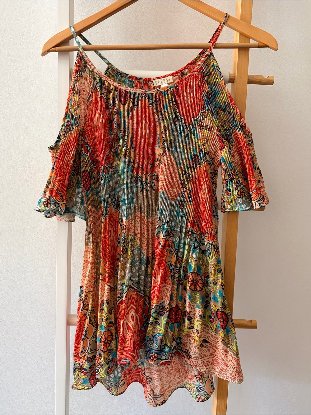 Women’s Spense Cold-Shoulder Floral Print Dress in Multicolor